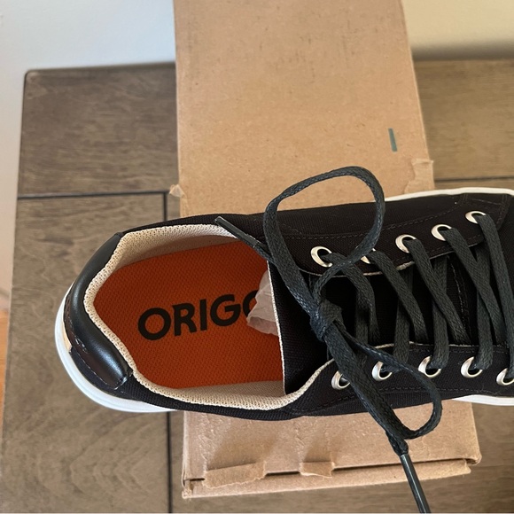 Origo Women’s Black Everyday Sneakers 7.5 Cotton Canvas NWT - Picture 9 of 14